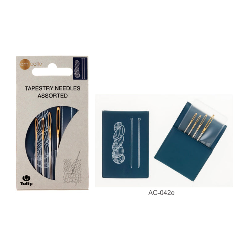 10x Set Agujas para Lana o Tapestry en Estuche <br> Gruesas