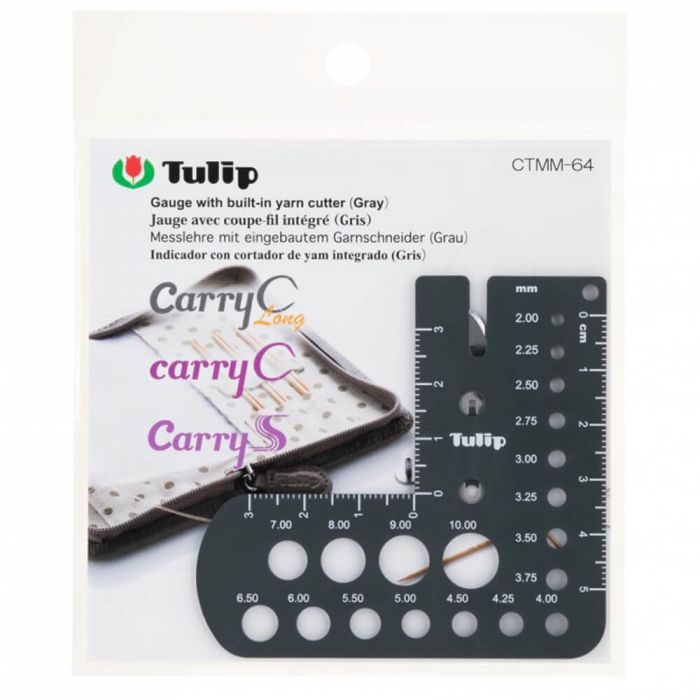 10x Regla con Cortalana <br> Mide Tensión y Palillos (Gris)
