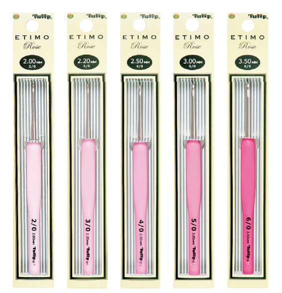 5x Crochets Etimo Rose