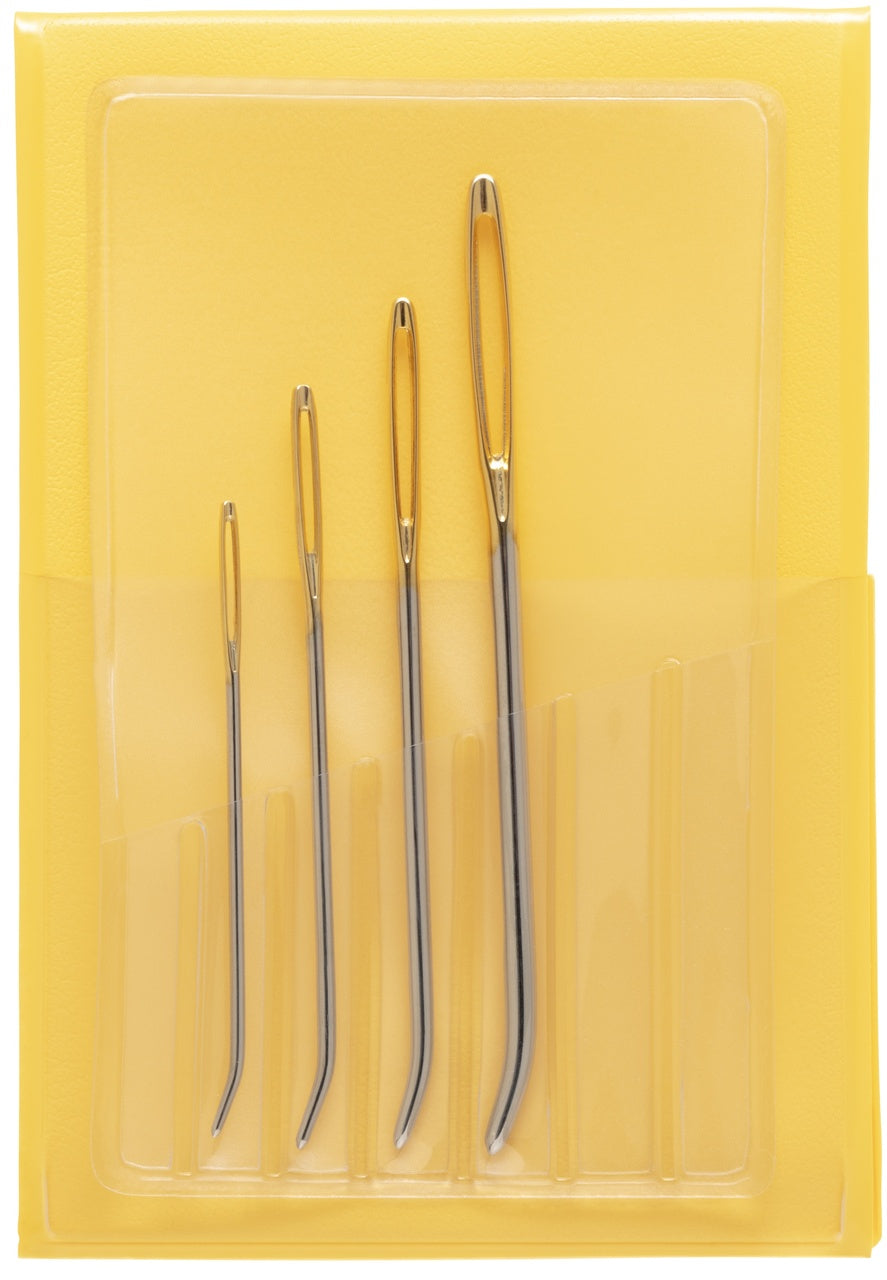 10x Set Agujas para Lana o Tapestry en Estuche <br> Punta Curva