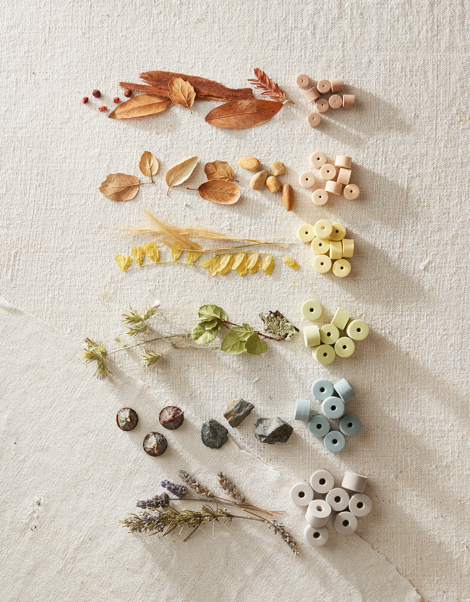 10x Set Topes para Palillos <br> Colores Tierra