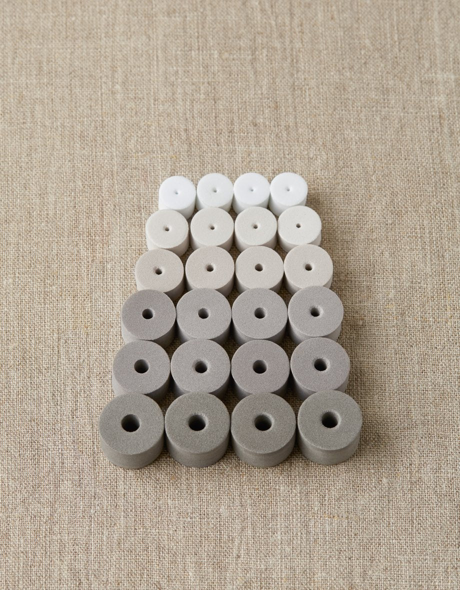 10x Set Topes para Palillos <br> Tonos Grises