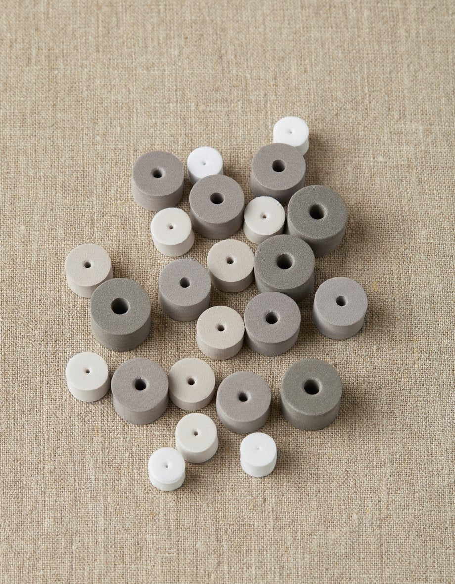 10x Set Topes para Palillos <br> Tonos Grises