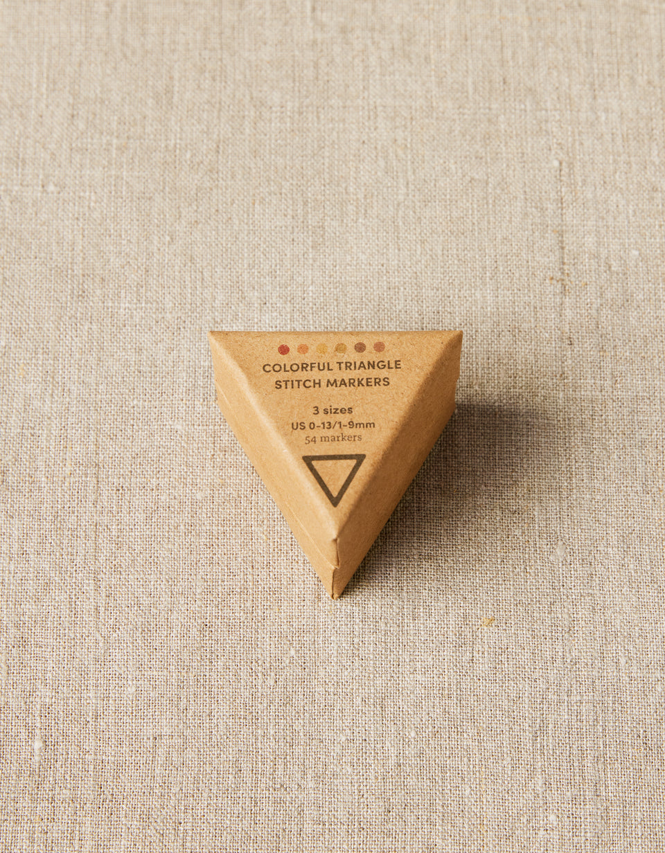 10x Marcapuntos Triangulares <br> Triangle Stitch Markers Earth Tones