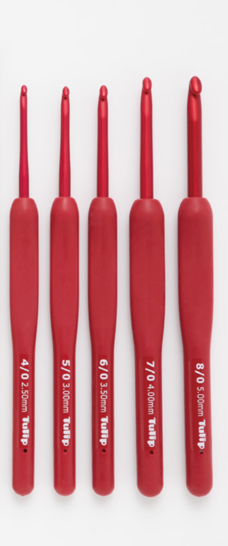 5x Crochets Etimo Red