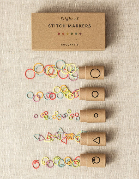5x Sets Marcapuntos <br> "Flight of Stitch Markers"