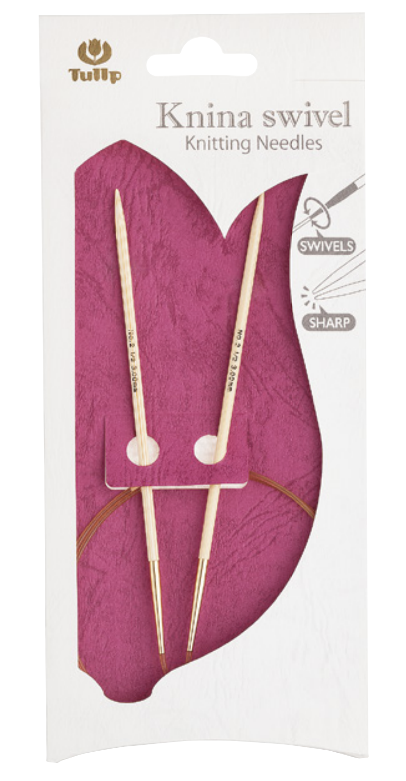 5x Palillos Circulares de Bambú <br> Knina Swivel 80 cm