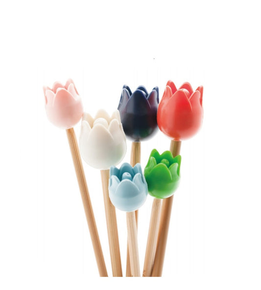 10x Topes Para Palillos <br> Tulipán
